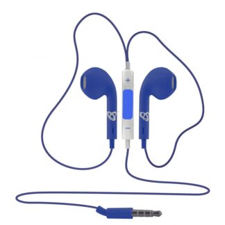 EARPHONES + MICROPHONE SBOX IEP-204 Blue
