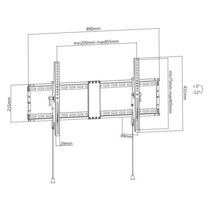 MOUNT SBOX PLB-5948T (43-90"/70kg/800x400) - Image 4