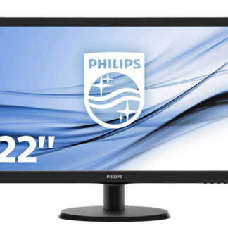Philips Monitor 21.5" WIDE LED 1920 x 1080 5ms 200cd/m2 10M:1 90/65 0.248 mm  VGA HDMI Black