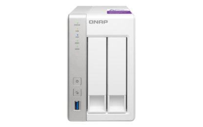 QNAP NAS. 2 BAY TOWER. ANNAPURNA LABS AL-212. 2-CORE.1.7GHZ. 1G RAM. 3 X USB3.0. 2 X GBE.EU EDITION TS-231P-EU