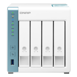 QNAP NAS Tower 4-Bay Annapurna Labs AL214 Quad core 1.7GHz 1GB RAM SATA 6Gb/s 2x GbE LAN 3 x USB3.0 HDD hot-swappable with key lock