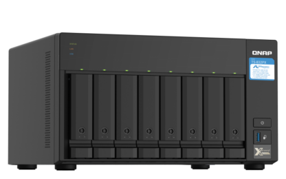 QNAP NAS Tower 8-Bay AL324 64-bit quad-core 1.7GHz 4GB DDR4 RAM  8 x 3.5"/ 2.5" drive slots 2 x 10GbE SFP+  2 x 2.5GbE 3 x USB 3.2 Gen1 1 x PCIe 2.0 x2 slot - Image 2
