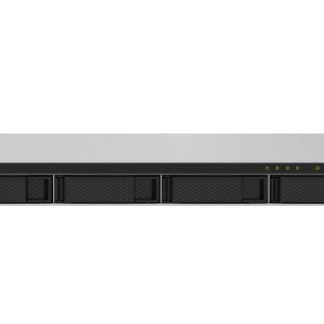QNAP NAS Rackmount 4-Bay AL324 quad-core 1.7 GHz rackmount NAS with 250W redundant PSU 2GB DDR4 UDIMM RAM (max 16GB) SATA 6Gb/s 2x 10GbE SFP+ 2x 2.5GbE 1x PCIe Gen2 x2 slot