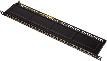 Logilink Patch Panel Cat.6 24 ports shielded only 0.5U 19 inch rack mount Black - Image 3