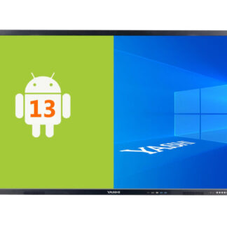 Yashi LCD Display 75" 4K (3840x2160p) 20 touch Android 13 Google Classroom ready 4GB RAM 32GB Storage 3xHDMI in 6xUSB 2.0 USB 2.0 touch USB TypeC 1xVGA 1xLAN RJ45 WiFi