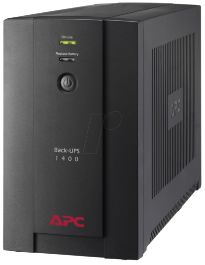APC UPS 1400 VA / 700 WATTS. BACK-UPS. OUTLETS: 4 X SCHUKO. INPUT: 150 - 280V. OUTPUT: 230V. AVR. USB. TOWER BX1400U-GR