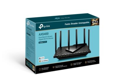 TP-Link Router AX5400 Dual-Band Wi-Fi 6 Dual-Core CPU Gigabit WiFi for 8K Streaming Gigabit?5 GHz 4804 Mbps 2.4 GHz 574 Mbps  6?Fixed High-Performance 4?4 MU-MIMO USB IPTV Archer AX72 - Image 4