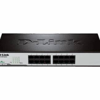 D-LINK UNMANAGED SWITCH. 16-PORT 10/100 MBPS. RACK MOUNTED 1U DES-1016D