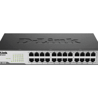 D-LINK UNMANAGED SWITCH. 24-PORT 10/100 MBPS. RACK MOUNTED 1U DES-1024D