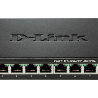D-Link Switch 8-Port 10/100 Fast Ethernet Unmanaged Desktop Switch Metallic case