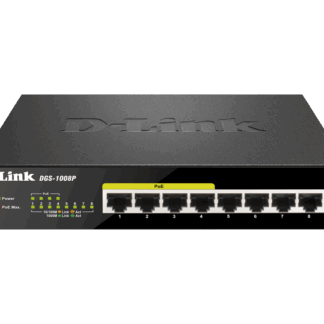 D-Link Unmanaged Switch 8- Port 10/100/1000 Mbps 4 - Port PoE DGS-1008P/E
