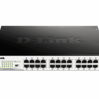 D-LINK UNMANAGED SWITCH. 24-PORT 10/100/1000 MBPS. RACK MOUNTED 1U DGS-1024D