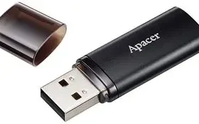 Apacer Flash Drive AH25B 3.1 GEN 1 64GB Metallic USB BlackAP64GAH25BB-1