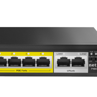 Netis Switch 4 x 10/100Mbps POE ports 2 x 10/100M uplink RJ45 ports P106C