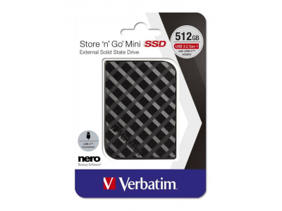 Verbatim External SSD 512GB Store 'n' Go USB 3.2 Black - Image 2