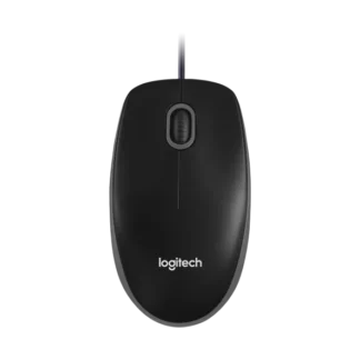 Logitech Mouse Wired B100 optical USB black 910-003357