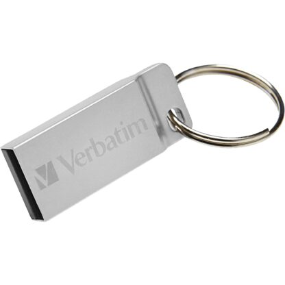 VERBATIM FLASH DRIVE USB 16GB. METAL EXECUTIVE. SILVER 98748