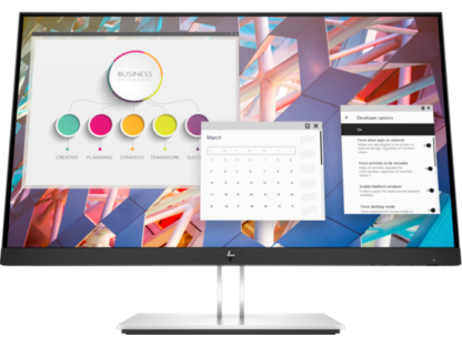 HP Monitor E24 G4 23.8" IPS FHD (1920 x 1080) AG 16:9 1000:1 5ms 250 cd/m? 0.274 mm 1 VGA 1 HDMI 1 USB Tybe-B 1DP