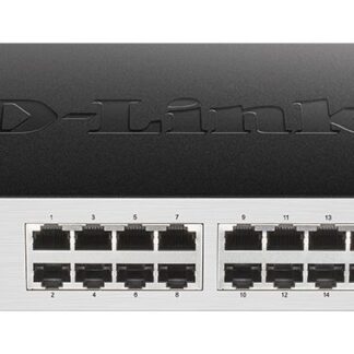 D-LINK SWITCH 16-PORT 10/100/1000. UNMANAGED. EASY DESKTOP. METALLIC CASE. RACKMOUNTED GO-SW-16G/E