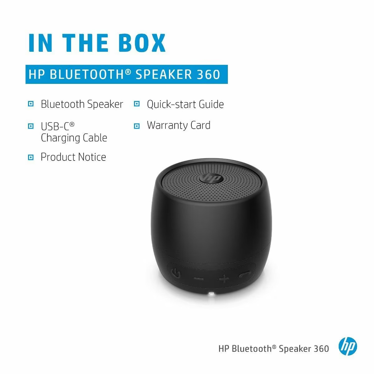 HP Speaker 360 Bluetooth Black 2D799AA - immagine 4