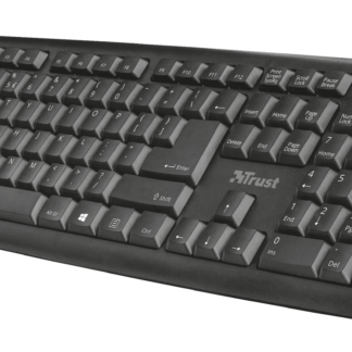 Trust Keyboard Ziva Spill resistant 1.5m cable black