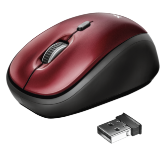 19522 Trust Mouse Wireless Yvi FX Red