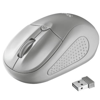 TRUST MOUSE PRIMO WIRELESS. GREY #20785