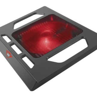 Trust NB Cooling Stand GXT 220 Kuzo Extra-large red illuminated fan Silent USB powered cooling fan Up to17.3''