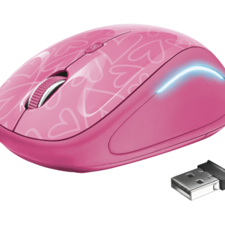 TRUST MOUSE WIRELESS YVI FX. PINK #22336