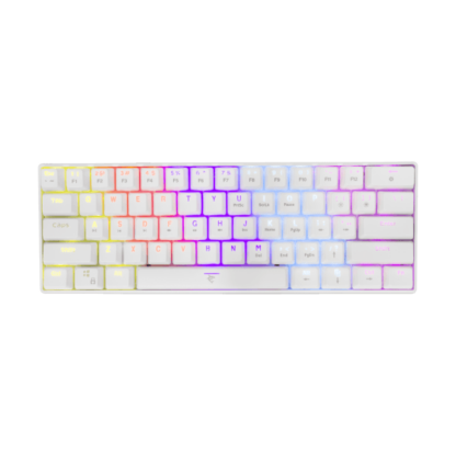 White Shark MECHANICAL KEYBOARD GK-2022 SHINOBI WHITE / US - BROWN.SW - Image 7