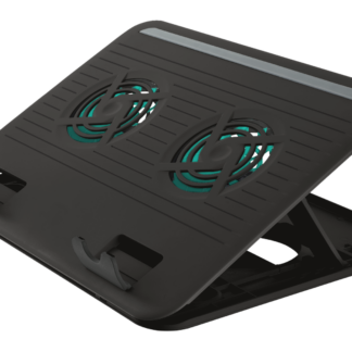 Trust Cooler Stand Cyclone for Laptop 2 silent fans Black