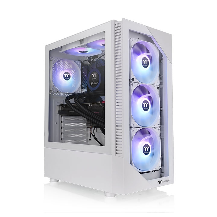 THERMALTAKE PC CASE VIEW 200 TG ARGB SNOW CA-1X3-00M6WN-00 - Image 4